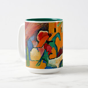 Caneca De Café Em Dois Tons Kandinsky - Melhoramento 3