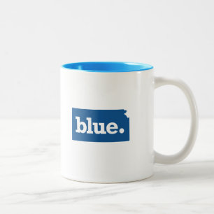 CANECA DE CAFÉ EM DOIS TONS KANSAS BLUE STATE