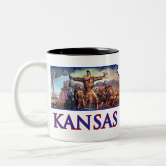 Caneca De Café Em Dois Tons Kansas John Brown e o prelúdio trágico