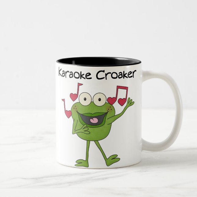 Caneca De Café Em Dois Tons Karaoke Croaker (Direita)