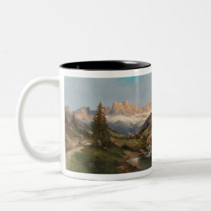Caneca De Café Em Dois Tons Karl Kaufmann In the Dolomites