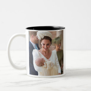 Caneca De Café Em Dois Tons Kate Middleton e príncipe Louis