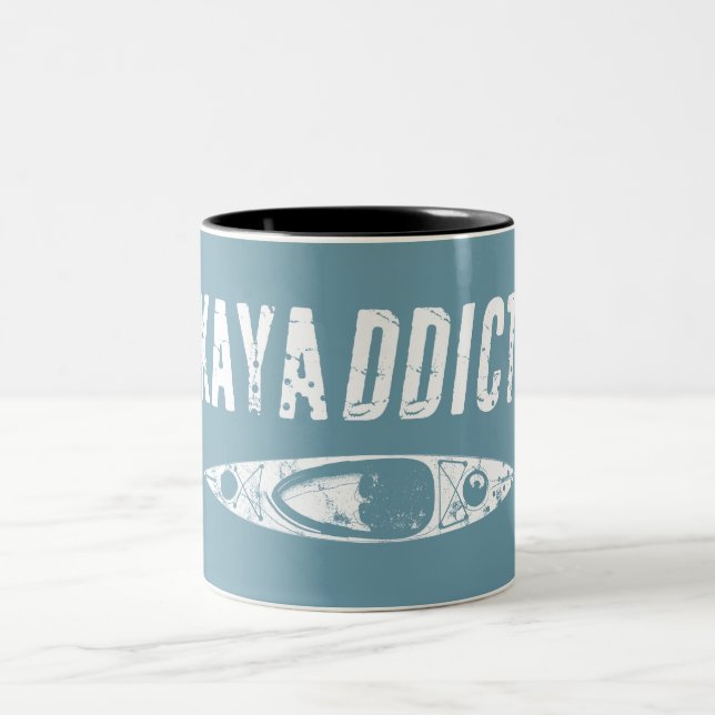 Caneca De Café Em Dois Tons Kayak Addict (Centro)