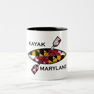 Caneca De Café Em Dois Tons Kayak Maryland