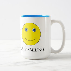Caneca De Café Em Dois Tons Keep Smiling