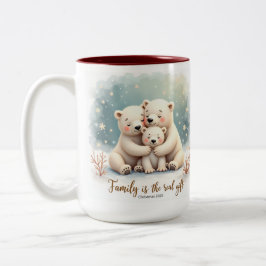 Caneca De Café Em Dois Tons Keepsake Family is the Real Gift Coffee Mug