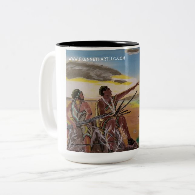 Caneca De Café Em Dois Tons Kemit Warriors Mug (Frente Esquerda)