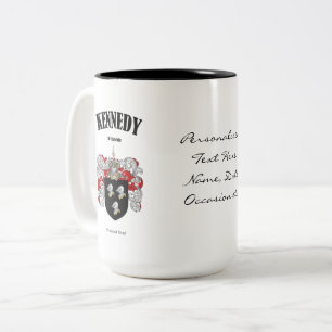 Caneca De Café Em Dois Tons Kennedy Family Crest, Tradução e Significado