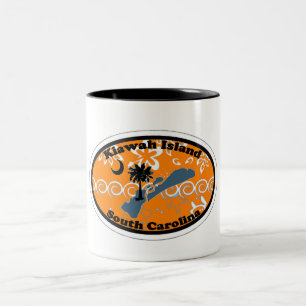 Caneca De Café Em Dois Tons Kiawah Island.