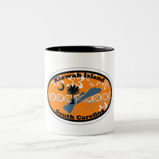 Caneca De Café Em Dois Tons Kiawah Island.
