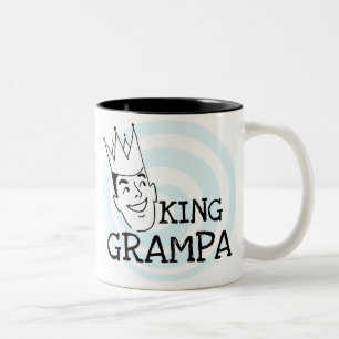 Caneca De Café Em Dois Tons King Grampa T-shirts e presentes