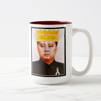Caneca De Café Em Dois Tons King Kim Jong Il* Mug