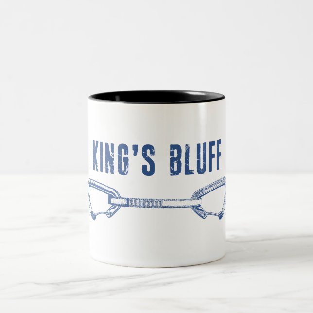 Caneca De Café Em Dois Tons King's Bluff Tennessee Escalada Quickdraw (Centro)