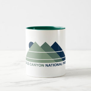 Caneca De Café Em Dois Tons Kings Canyon National Park Mountain Sun