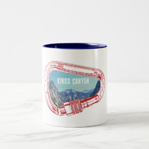 Caneca De Café Em Dois Tons Kings Canyon Subindo Carabiner