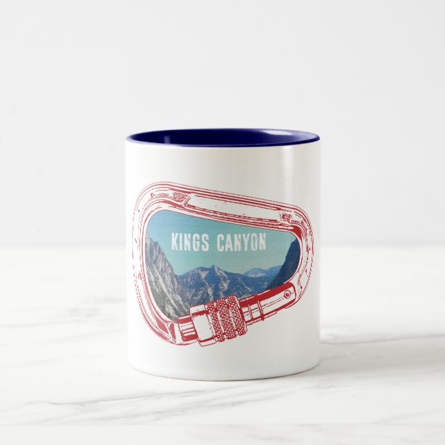 Caneca De Café Em Dois Tons Kings Canyon Subindo Carabiner (Centro)