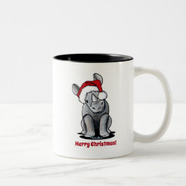 Caneca De Café Em Dois Tons KiniArt Baby Rhino