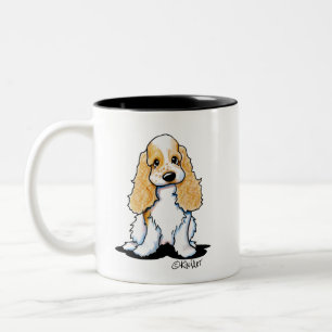 Caneca De Café Em Dois Tons KiniArt Cocker Spaniel Mug