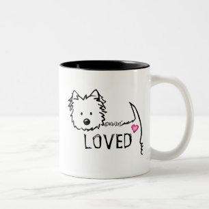 Caneca De Café Em Dois Tons KiniArt Westie AMAVA Mug