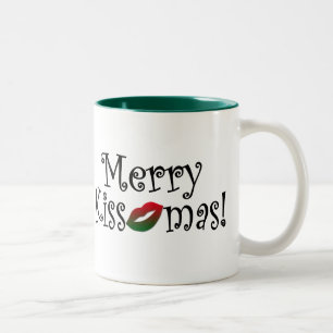 Caneca De Café Em Dois Tons Kissmas alegre