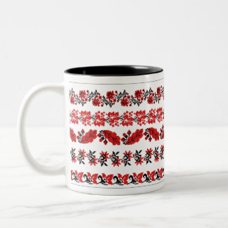 Caneca De Café Em Dois Tons kit de padrões do sistema vectors ukraine