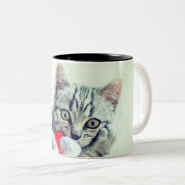 Caneca De Café Em Dois Tons Kitten (Frente Esquerda)