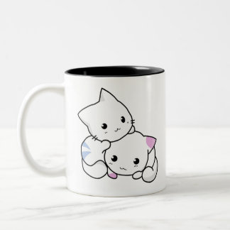 Caneca De Café Em Dois Tons Kitten Love Two Toned Mug