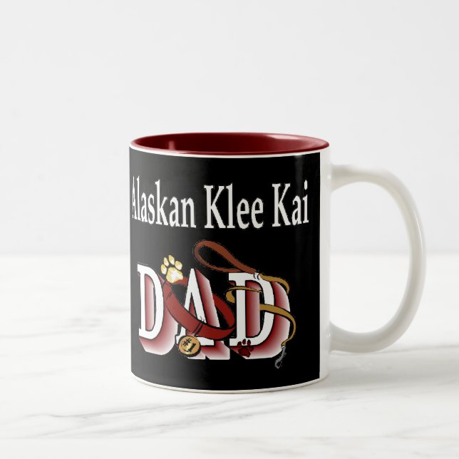 Caneca De Café Em Dois Tons Klee Kai Gifts do Alaska (Direita)