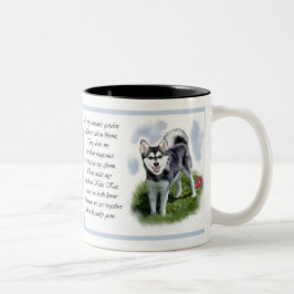 Caneca De Café Em Dois Tons Klee Kai Gifts do Alaska