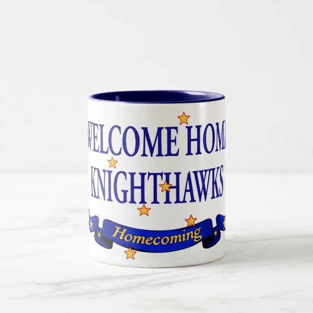 Caneca De Café Em Dois Tons Knighthawks Home bem-vindo (Centro)