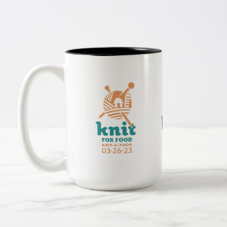 Caneca De Café Em Dois Tons Knit para Comidas