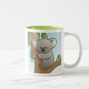 Caneca De Café Em Dois Tons Koala de Kawaii