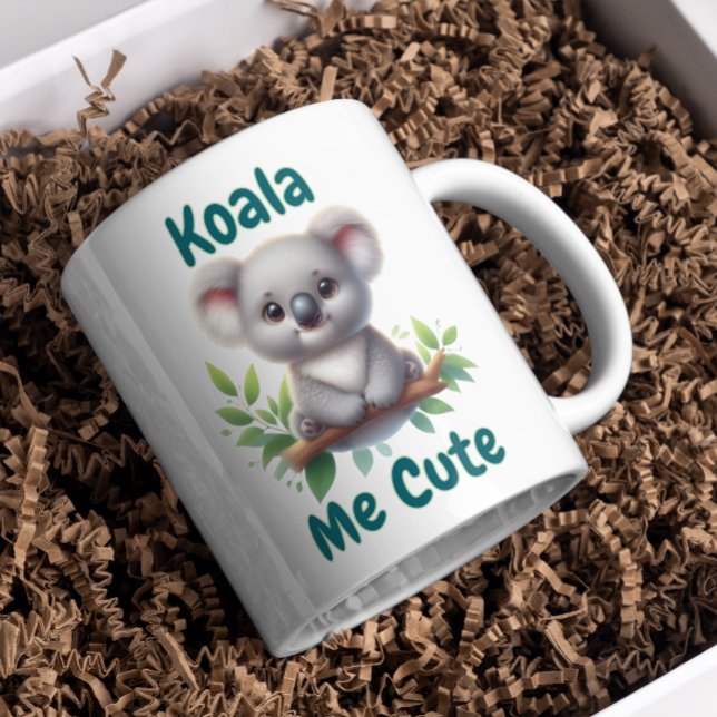 Caneca De Café Em Dois Tons Koala Me Cute  (Criador carregado)