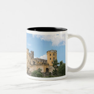 Caneca De Café Em Dois Tons Koblenz, Alemanha, Castelo Stolzenfels, Palácio
