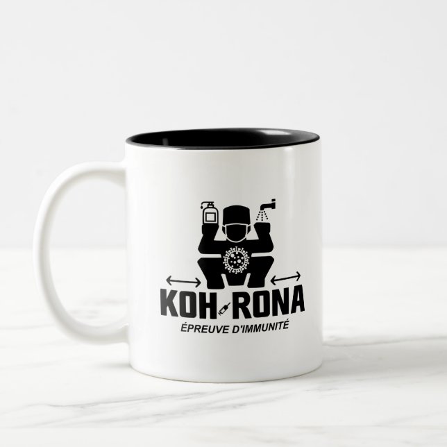 CANECA DE CAFÉ EM DOIS TONS KOH-RONA, L'ÉPREUVE D'IMMUNITÉ ! (Esquerda)