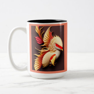 Caneca De Café Em Dois Tons kohaku koi