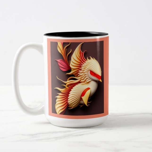 Caneca De Café Em Dois Tons kohaku koi (Esquerda)