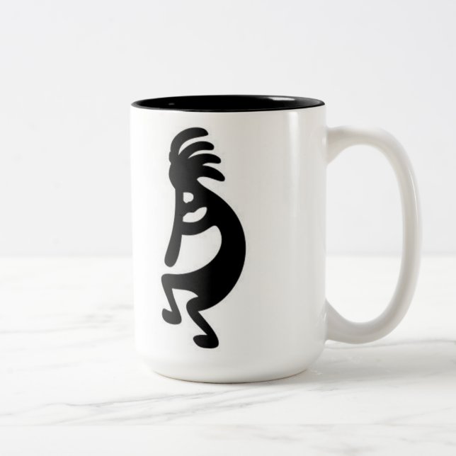 Caneca De Café Em Dois Tons 'Kokopelli (Direita)