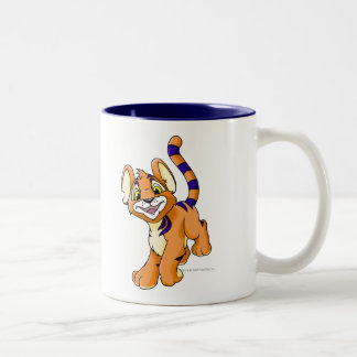 Caneca De Café Em Dois Tons Kougra alaranjado aventuroso