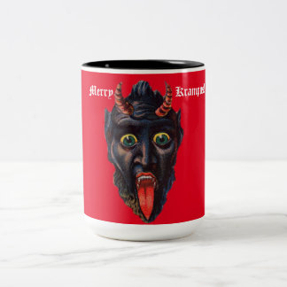 Caneca De Café Em Dois Tons Krampus Red Mug