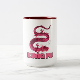 Caneca De Café Em Dois Tons kung fu