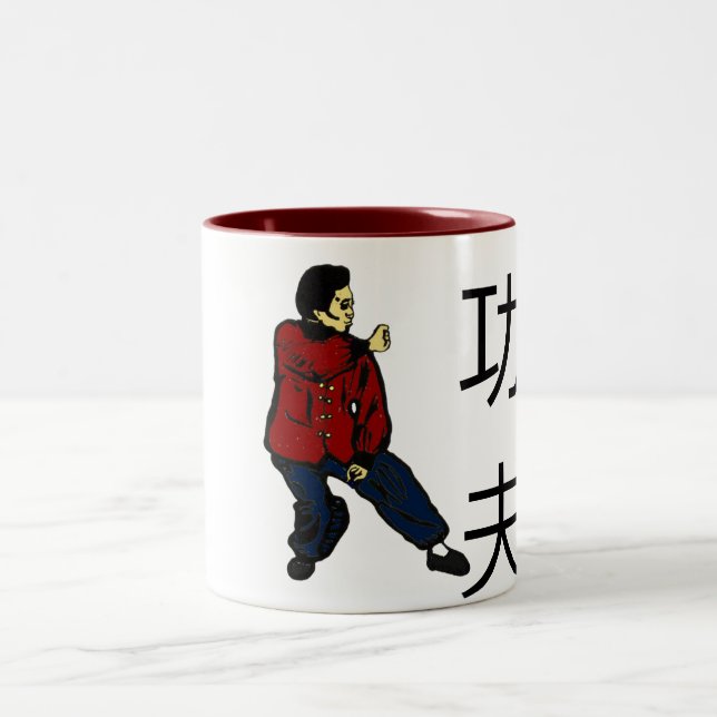 Caneca De Café Em Dois Tons Kung Fu Mug (Centro)