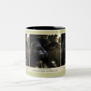 Caneca De Café Em Dois Tons Kunga Mountain Gorilla