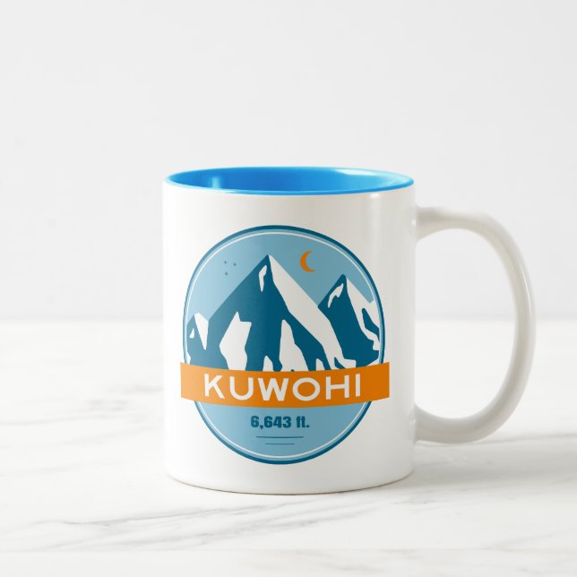Caneca De Café Em Dois Tons Kuwohi North Carolina Tennessee Estrelas Lua (Direita)