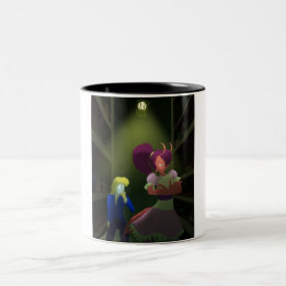 Caneca De Café Em Dois Tons Kuzoura e Garota Lagostim