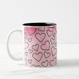 Caneca De Café Em Dois Tons L.O.V.E. no Café Mug