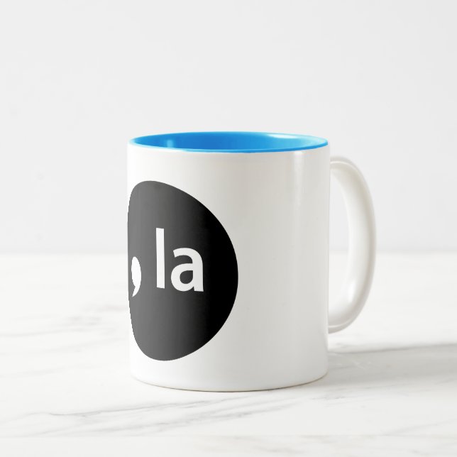 Caneca De Café Em Dois Tons ,la caneca do café (Frente Esquerda)