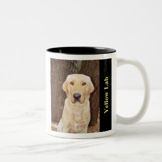 Caneca De Café Em Dois Tons Laboratório amarelo