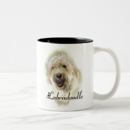 Caneca De Café Em Dois Tons Labradoodle Lovers Gifts