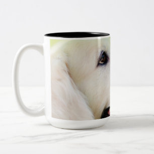 Caneca De Café Em Dois Tons Labrador And Butterfly Throw Pillow